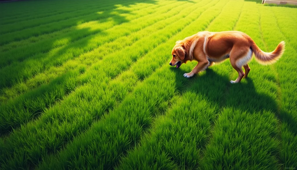 Quelle variété de gazon en rouleau choisir si vous avez un chien ? 3 gazon en rouleau