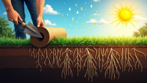 Blog 4 enracinement gazon en rouleau