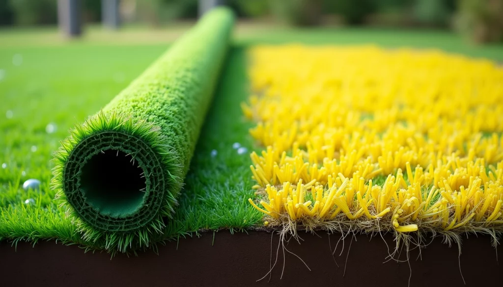 pelouse en rouleaux